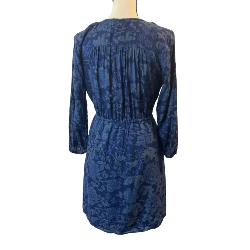 Lucky Brand Women’s Blue Floral Dress Size S